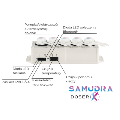 Dozownik akwarystyczny Samudra DoserX + Gratis temp sensor